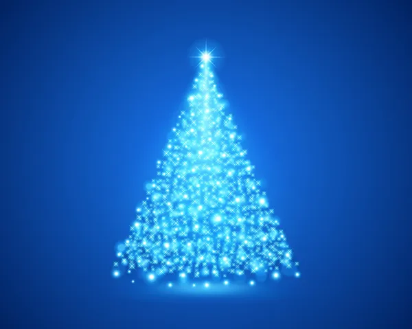 Árbol de Navidad de fondo vector de luz. Eps 10 . — Vector de stock