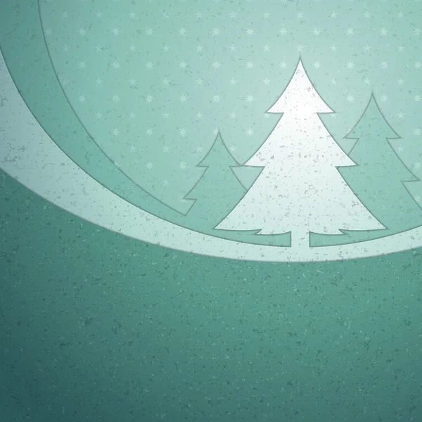 Weihnachtsapplikation mit Baumvektorhintergrund. Folge 10. — Stockvektor