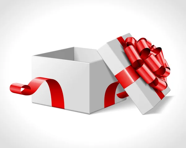 Ilustração de caixa vazia para presente de Natal — Vetor de Stock