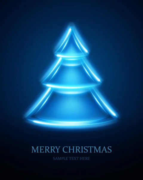Χριστουγεννιάτικο δέντρο από φως διάνυσμα φόντο. EPS 10. — Διανυσματικό Αρχείο