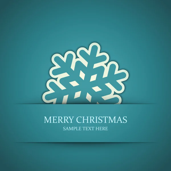 Christmas snowflake applique vector background. Eps 10. — Stock Vector