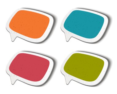 konuşma balonları set vektör çizim eps 10.