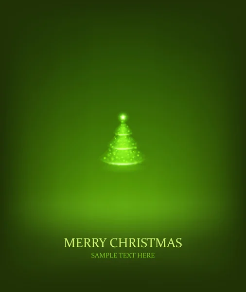 Árbol de Navidad de fondo vector de luz — Vector de stock