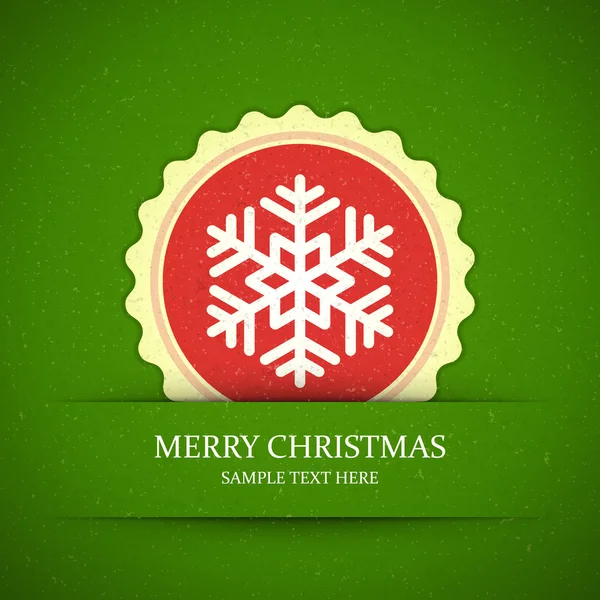크리스마스 snowflake applique vector background. Eps 10. — 스톡 벡터