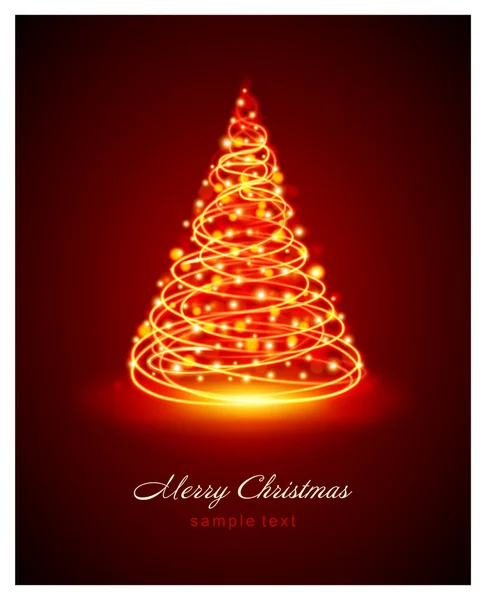 Árbol de Navidad de fondo vector de luz. Eps 10 . — Vector de stock