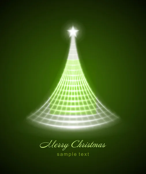 Árbol de Navidad de fondo vector de luz. Eps 10 . — Vector de stock