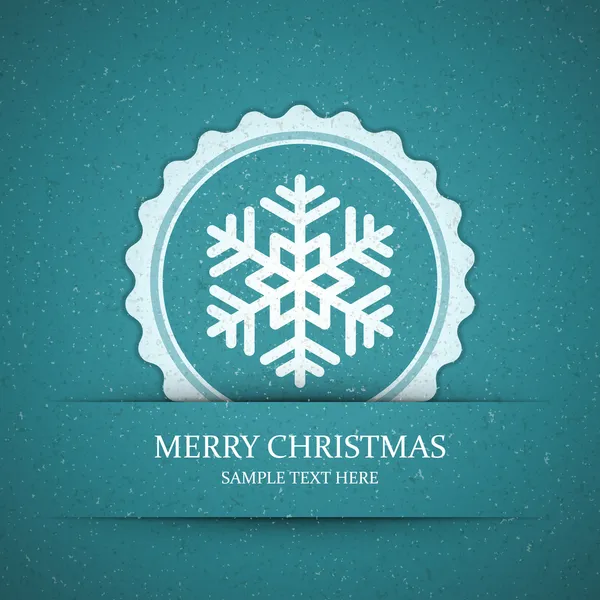 Christmas snowflake applique vector background. Eps 10. — Stock Vector