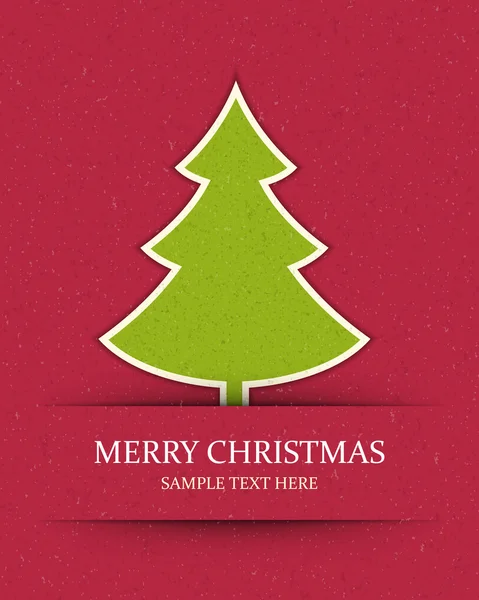 Різдвяна аплікація з векторним фоном дерева. Епс 10 . — стоковий вектор