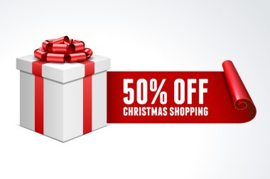 Noel shoppping hediye kutusu