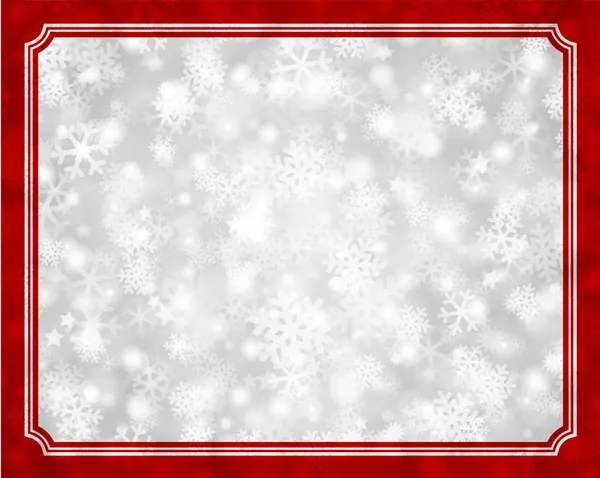 圣诞背景光和雪花矢量图像. — 图库矢量图片