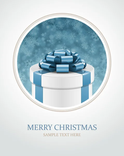 Coffret cadeau et lumière de Noël — Image vectorielle