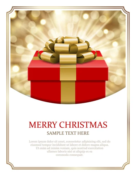 hediye kutusu ve ışık Noel