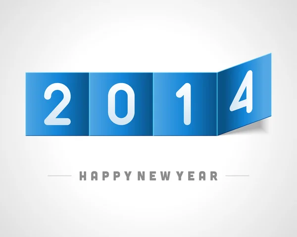 Gelukkig nieuw jaar 2014 bericht — Stockvector