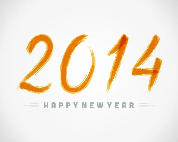 Felice anno nuovo 2014 Messaggio — Vettoriale Stock