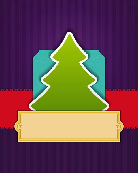 Árbol de Navidad apliques vector fondo . — Archivo Imágenes Vectoriales