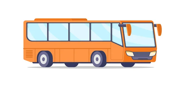 Современный общественный междугородний автобус для пассажирских перевозок — стоковый вектор