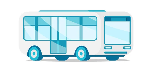 Autobus wahadłowy pasażerowie publiczny dojeżdżający do pracy usługi transportu izometrycznego wektor ilustracji — Wektor stockowy