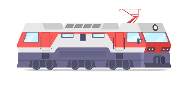 Автоматизированный железнодорожный транспорт с изометрическими векторными иллюстрациями — стоковый вектор