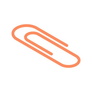 Kırmızı metalik kağıt raptiyesi izometrik vektör illüstrasyon belge kâğıt tutacağı