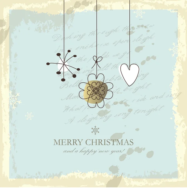 Christmas card with copy space — Stock Vector