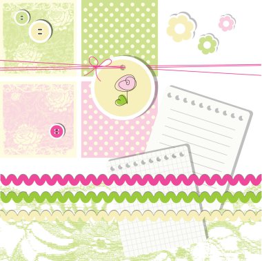 Scrapbook tasarım öğeleri