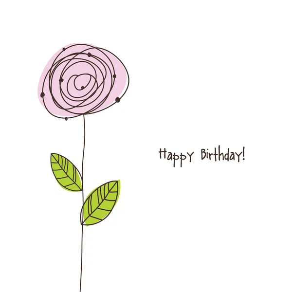 Tarjeta de cumpleaños — Vector de stock