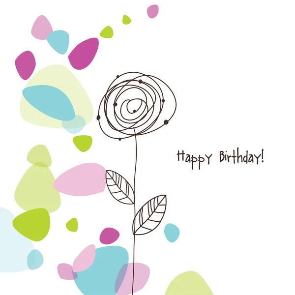 Carte d'anniversaire — Image vectorielle