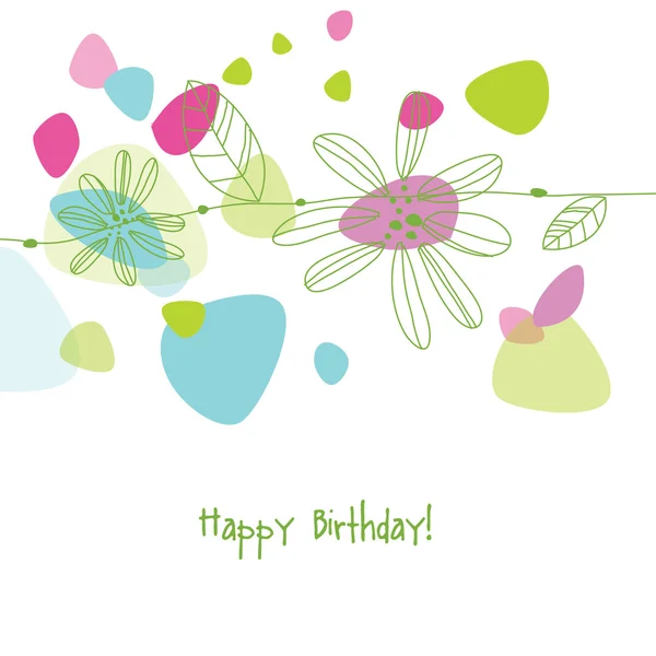 Carte d'anniversaire — Image vectorielle