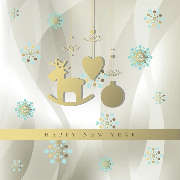 New year's card — Stock Vector