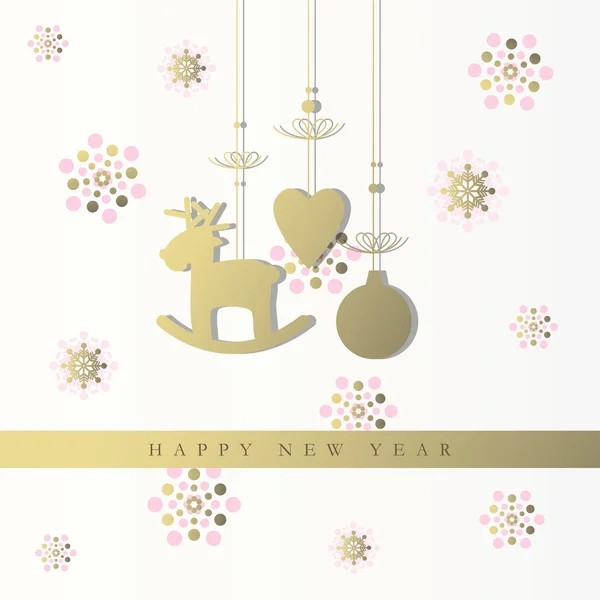 New year's card — Stock Vector