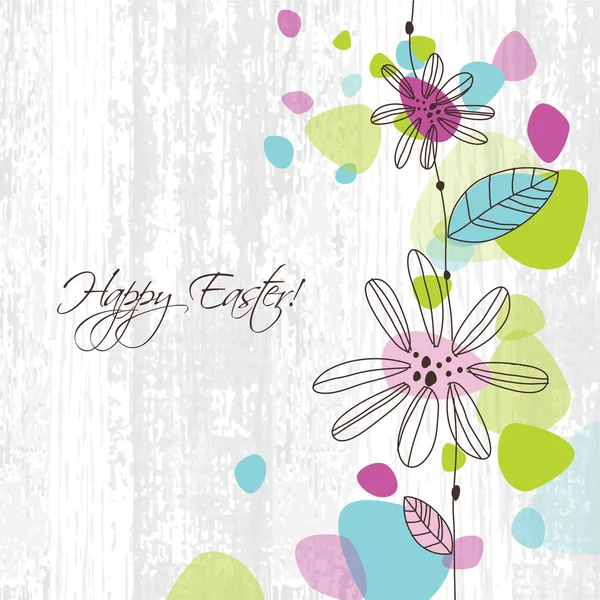 Carte de Pâques - carte de vœux avec espace de copie — Image vectorielle