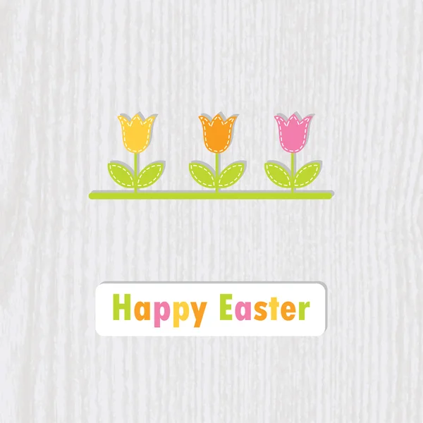 Tarjeta de Pascua - tarjeta de felicitación con espacio de copia — Archivo Imágenes Vectoriales