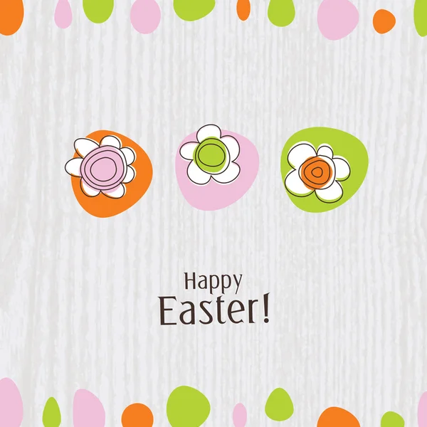 Easter card - greeting card with copy space — Stock Vector