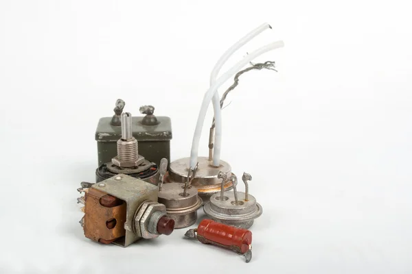 Staré rádio komponenty — Stock fotografie