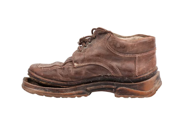 Oude haveloze schoenen — Stockfoto