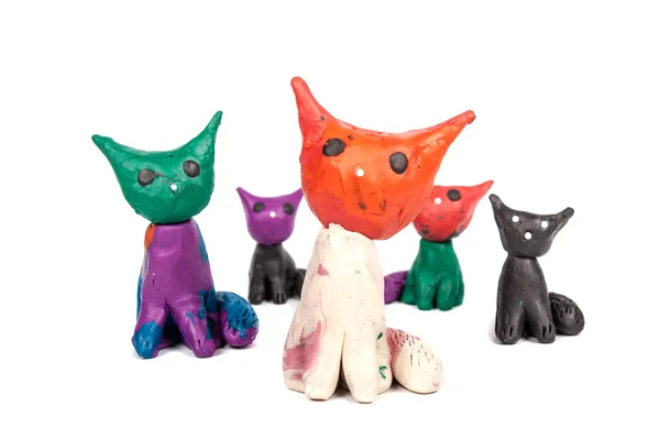 Plasticine animals — Stock Photo, Image