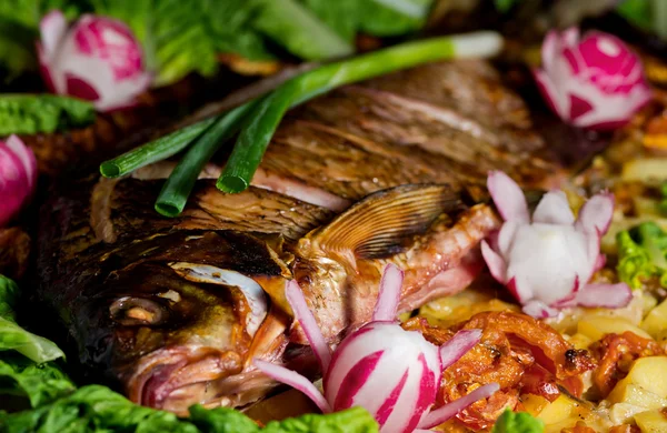 Ragoût de poisson aux légumes Photos De Stock Libres De Droits