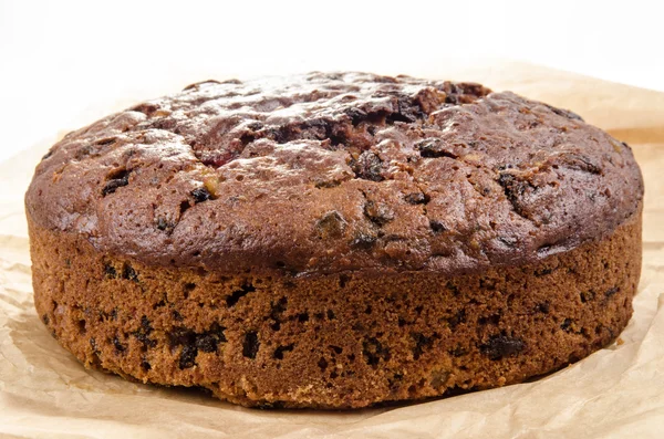 Pastel de frutas de Navidad recién horneado — Foto de Stock