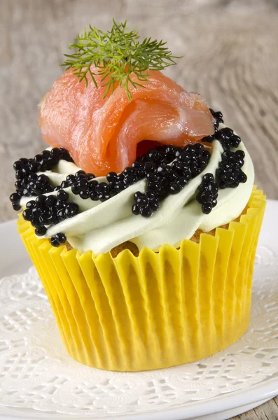 Cupcake con crema di burro alla menta — Foto Stock