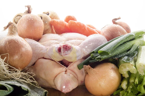 Chicken and vegetable to make a soup — Stock Photo, Image