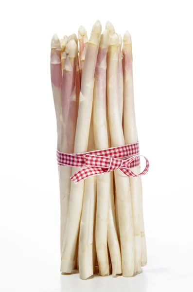 White asparagus on a bright background — Stock Photo, Image