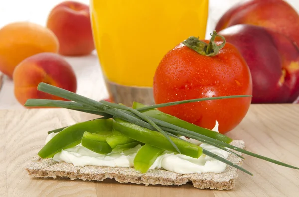 A Chrispbread zöldpaprika — Stock Fotó