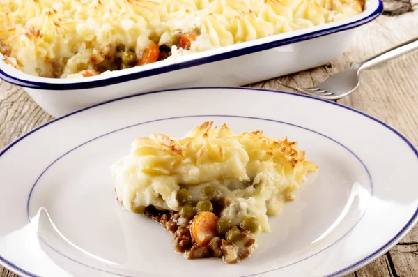 Cottage pie med potatismos — Stockfoto