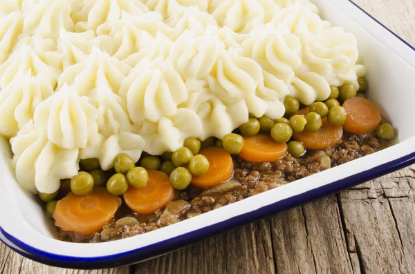 Cottage pie med potatismos — Stockfoto