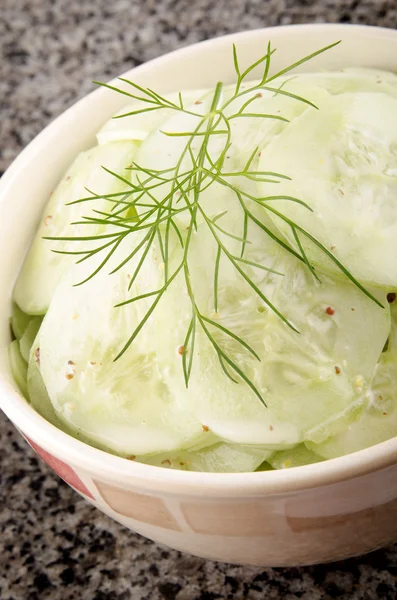 Ensalada de pepino con eneldo — Foto de Stock