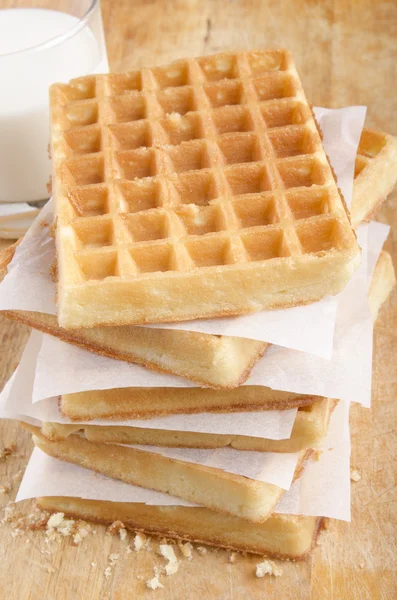 Freshly baked waffles — Stock Photo, Image