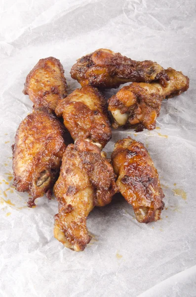 Chicken wings fried from the oven — Stock Photo, Image