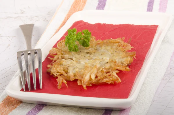 Hash brown with parsley — Stock Photo, Image