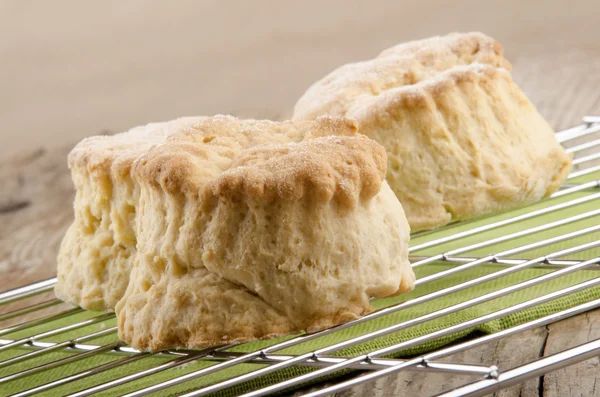 Świeżo pieczone scone, na szafie chłodniczej — Zdjęcie stockowe