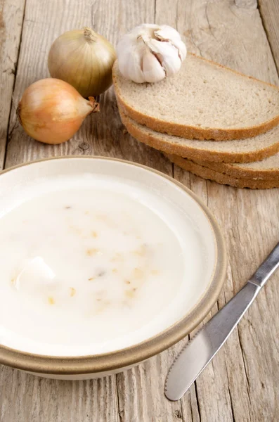 Onion lard in a bowl — Stock Photo, Image